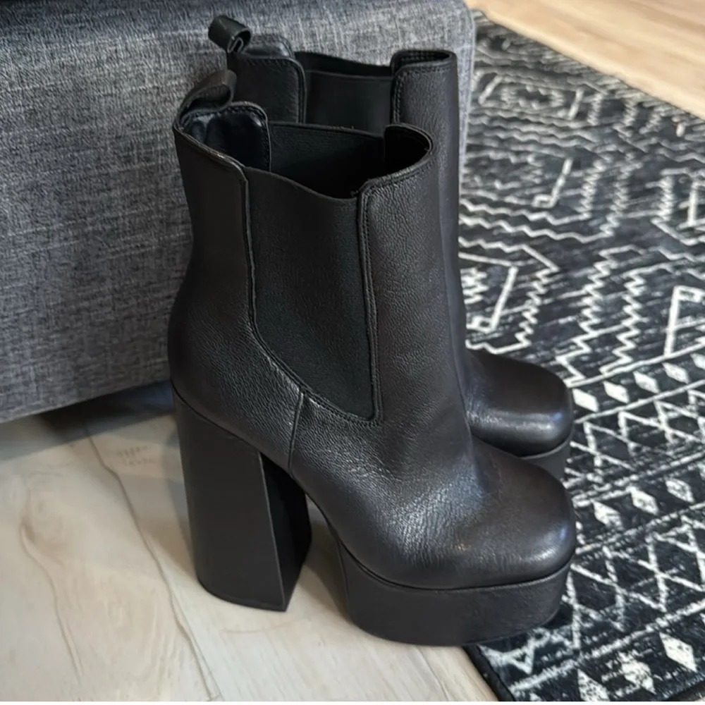 Jessica Simpson Womens Shamira Stretch Ankle Boots Black - Picture 3 of 3